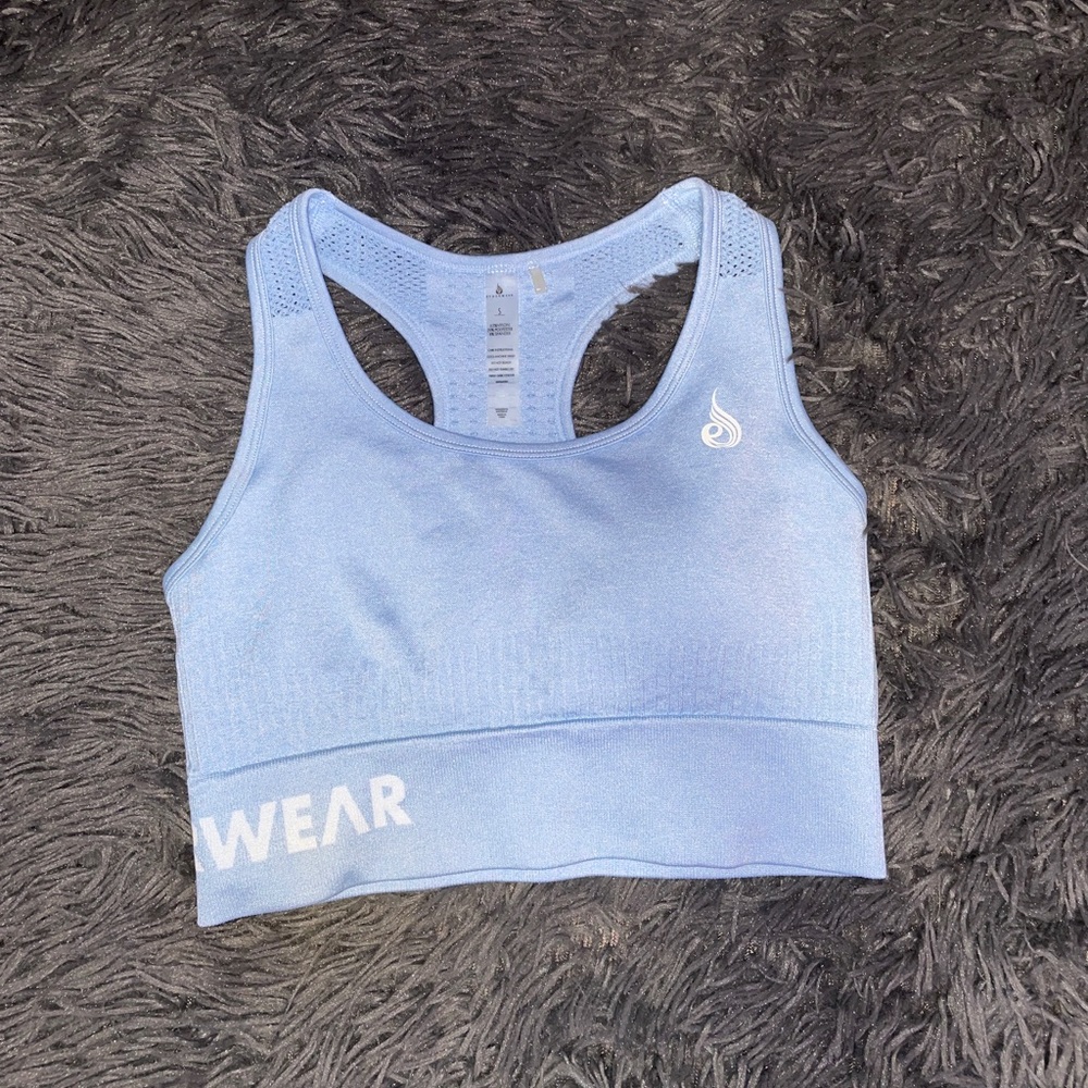 Ryderwear Seamless Baby Blue Sports Bra